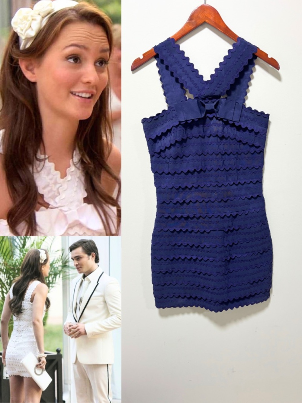 ASO Blair Waldorf in Gossip Girl ICONIC Joelle Dress ALT Blue - Picture 11 of 11